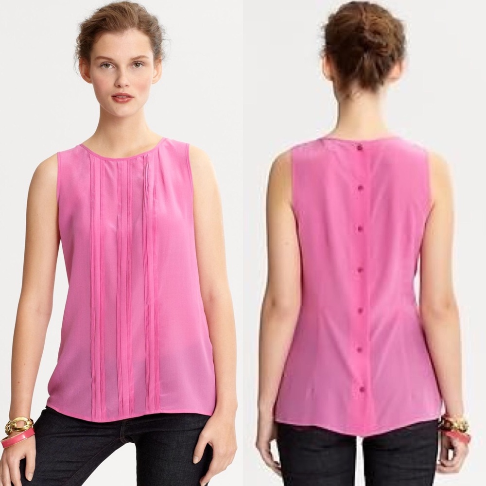 Banana Republic Sleeveless Silk Blouse Size 00